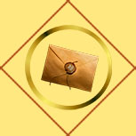 Карта Письмо в кольце