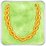 Гадание на Рождество на золотой цепочке